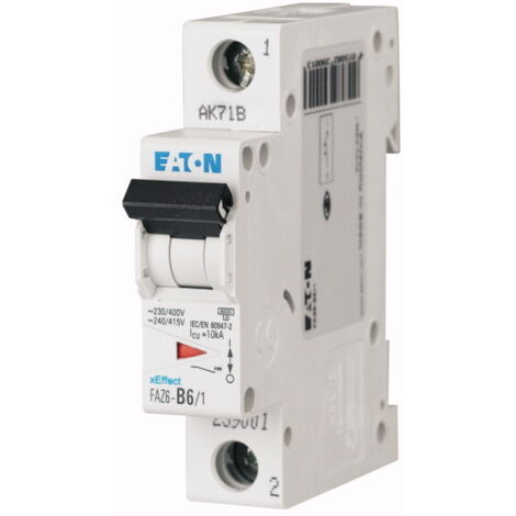 Disjoncteur Eaton Eaton Moeller 1P, 4A, montage rail DIN ( Prix pour 1 )