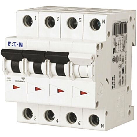 Disjoncteur Eaton Eaton Moeller, 20A, pouvoir de coupure 6 kA, montage rail DIN ( Prix pour 1 )