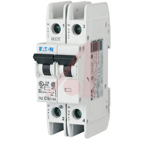 Disjoncteur Eaton Eaton Moeller 2P, 30A, pouvoir de coupure 10 kA, montage rail DIN ( Prix pour 1 )
