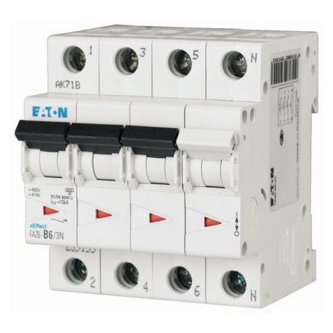 Disjoncteur Eaton Eaton Moeller 3P+N, 32A, montage rail DIN ( Prix pour 1 )