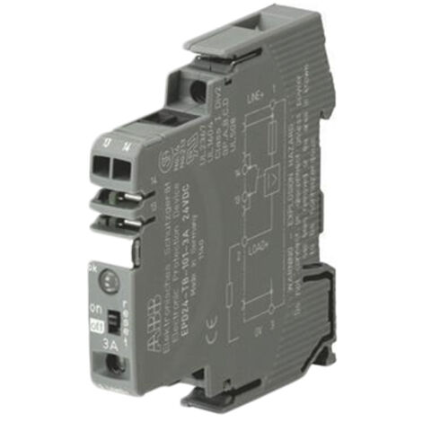 Disjoncteur électronique ABB, 2A, 24V, Montage rail DIN, EPD24 ( Prix pour 1 )