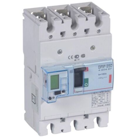 Disjoncteur électronique avec unité de mesure DPX³250 pouvoir de coupure 36kA 400V - 3P - 160A - LEGRAND