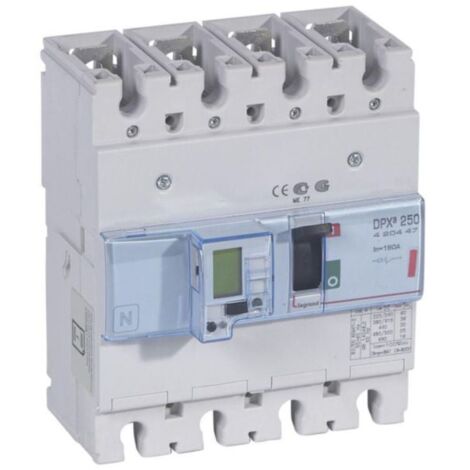 Disjoncteur électronique avec unité de mesure DPX³250 pouvoir de coupure 36kA 400V - 4P - 160A - LEGRAND