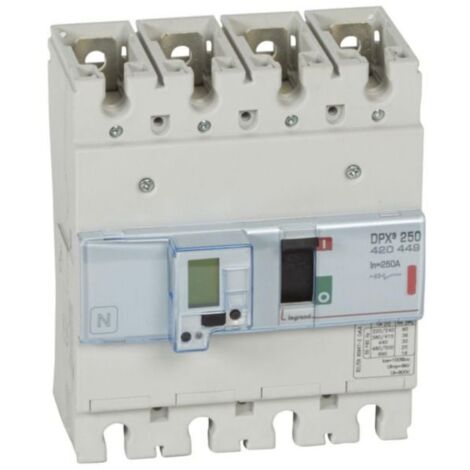 Disjoncteur électronique avec unité de mesure DPX³250 pouvoir de coupure 36kA 400V - 4P - 250A - LEGRAND