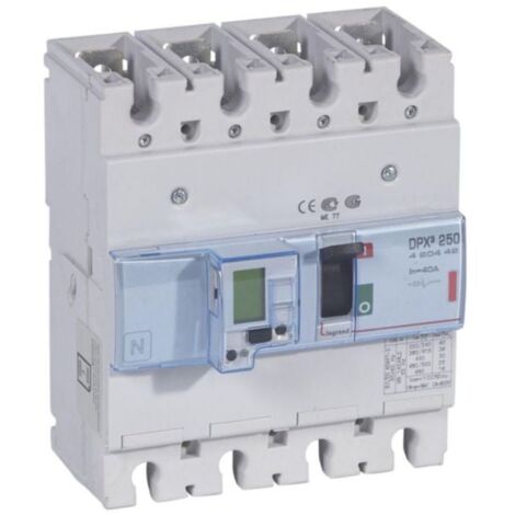 Disjoncteur électronique avec unité de mesure DPX³250 pouvoir de coupure 36kA 400V - 4P - 40A - LEGRAND