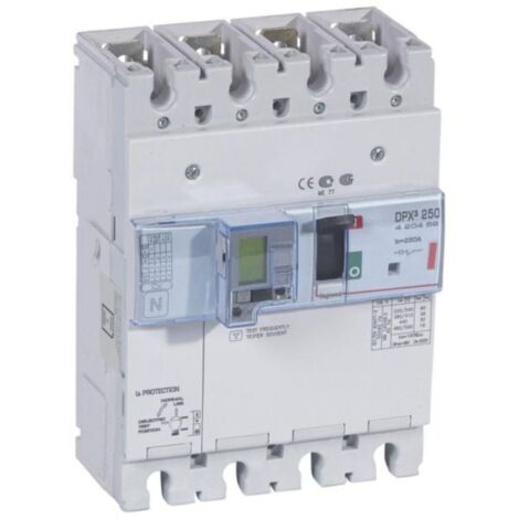 Disjoncteur électronique différentiel avec unité de mesure DPX³250 pouvoir de coupure 36kA 400V - 4P - 250A - LEGRAND