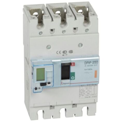 Disjoncteur électronique DPX³250 pouvoir de coupure 25kA 400V - 3P - 160A - LEGRAND