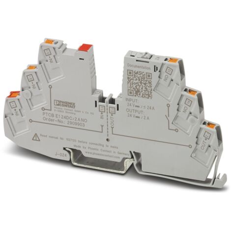 Disjoncteur électronique Phoenix Contact, 2A, 24V, 1 canal, Montage rail DIN, PTCB ( Prix pour 1 )