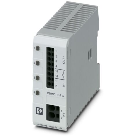 Disjoncteur électronique Phoenix Contact, 8A, 24V, 1 canal, Montage rail DIN, CBMC ( Prix pour 1 )