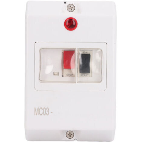 Disjoncteur étanche pour moteur avec voyant signalétique, dispositif de protection électrique, 6–10 A, 230 V / 240 V / 400 V / 415 V / 500 V / 690 V