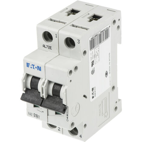 Disjoncteur FAZ 2P 10A 10kA (IEC/EN 60947 2) cbe S 000278810 EATON FAZ S10/2