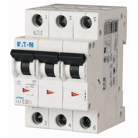 Disjoncteur FAZ 3P 12A 15kA (IEC/EN 60947 2) cbe D 000278893 EATON FAZ D12/3