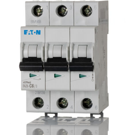 Disjoncteur FAZ 3P 6A 10kA (IEC/EN 60947 2) cbe C 000239139 EATON FAZ6 C6/3