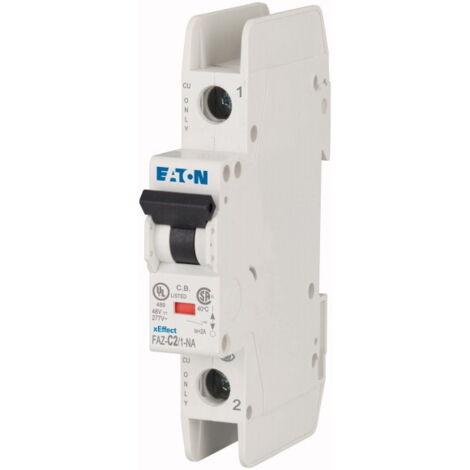 Disjoncteur FAZ cbe C 2A 1P NA UL 000102080 EATON FAZ C2/1 NA