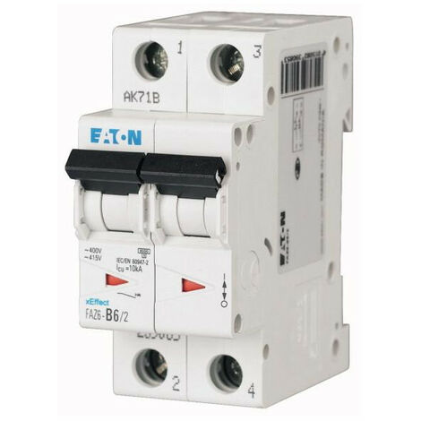 Disjoncteur FAZ6 2P 2,5A cbe C 000177557 EATON FAZ6 C2,5/2