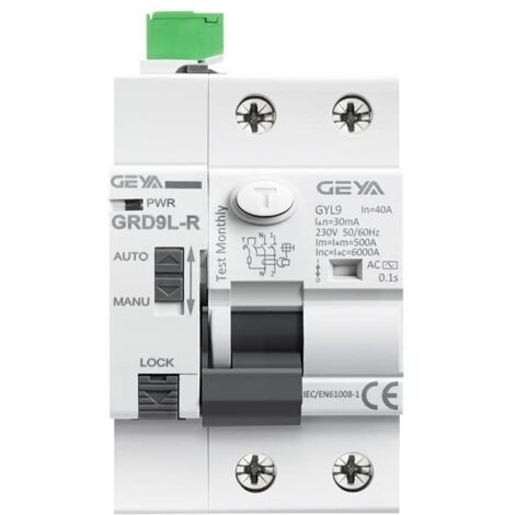 Disjoncteur GRD9L-R Allumage automatique des appareils - Télérupteur de l'appareil 4p 63a 3 0mA RCD 6KA, Size : DC12V