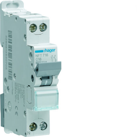 disjoncteur hager - 1 phase + neutre - 32a - 6ka - courbe d - vis / vis