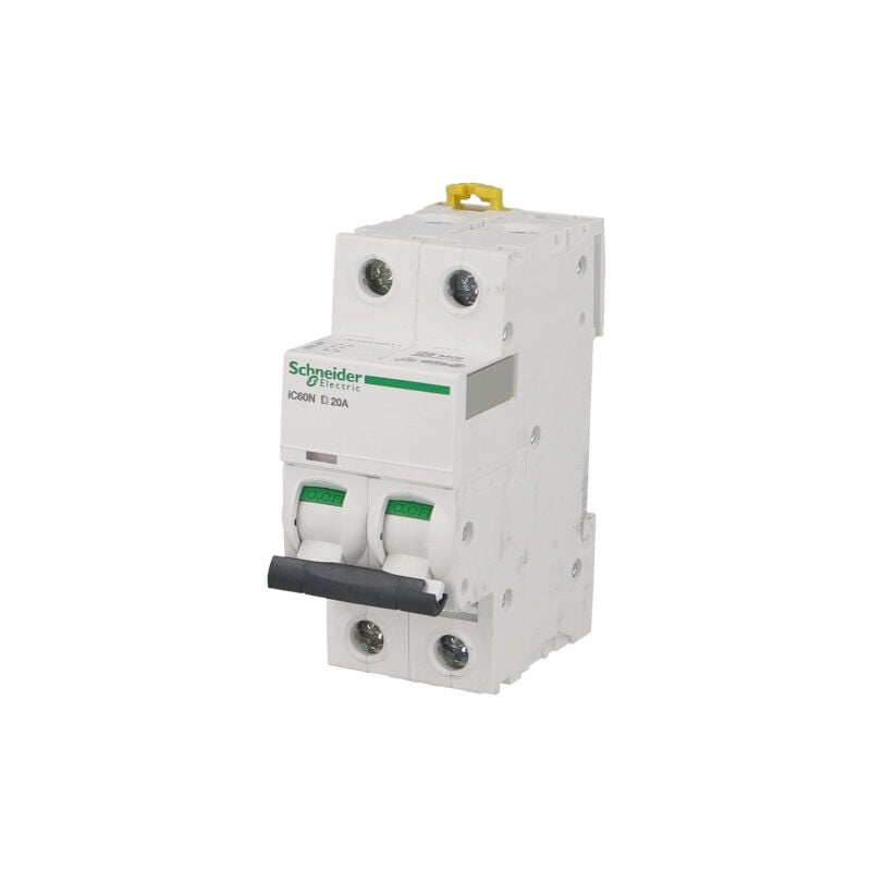 Schneider Electric - Disjoncteur modulaire bipolaire Schneider Acti9 iC60N 16A courbe d