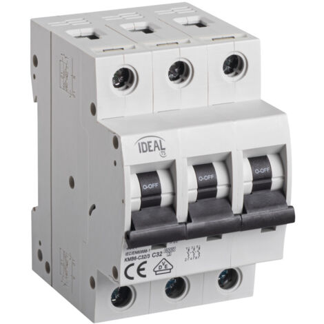 Disjoncteur idéal KMB6 3P C32
