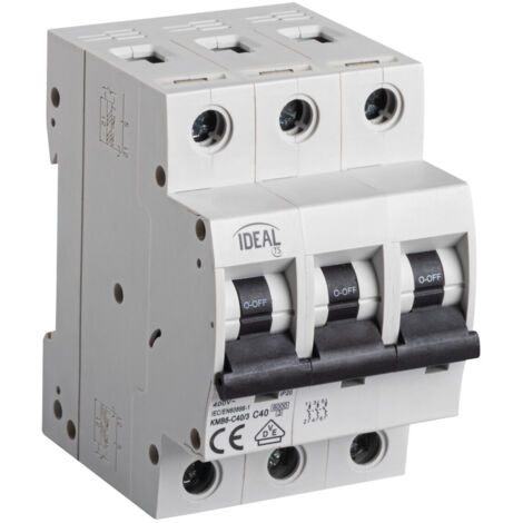 Disjoncteur idéal KMB6 3P C40