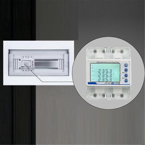 Disjoncteur intelligent triphasé 100 A avec Wi-Fi 50-60 Hz