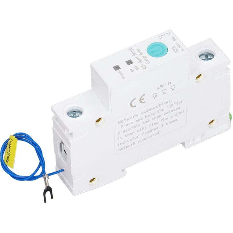 Disjoncteur intelligent Wifi, commutateur de compteur d'énergie, Rail din pour application Ewelink, contrôle sans fil AC230V 1P 63A,de Debuns