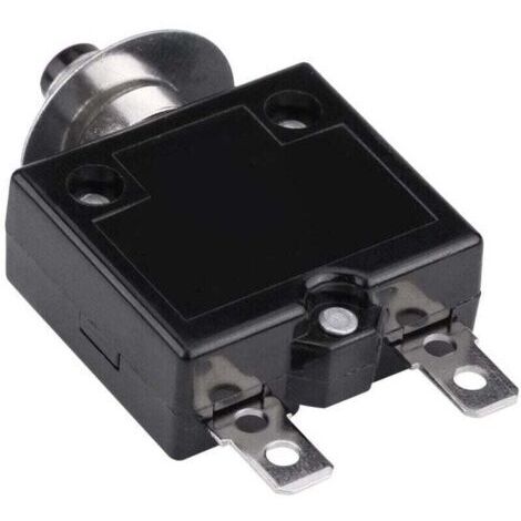 Disjoncteur Interrupteur thermique de réinitialisation, 125-250V AC 50V DC Disjoncteur à bouton-poussoir de protection contre les surcharges de courant(10 ampères)