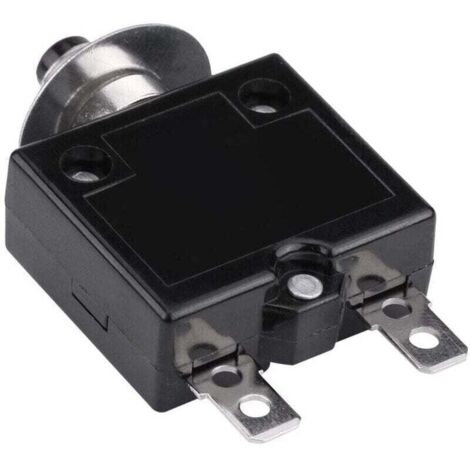 Disjoncteur Interrupteur thermique de réinitialisation, 125-250V AC 50V DC Disjoncteur à bouton-poussoir de protection contre les surcharges de courant(10 ampères)