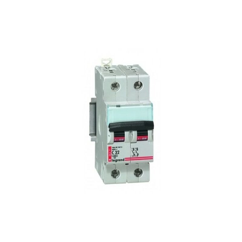 Legrand - Disjoncteur 2P 6KA/400V C-63A 2 Modules - 06474