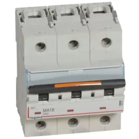 Disjoncteur magnétique seul DX³ MA 25kA arriv haute / départ bas à Vis 16A 4,5 modules