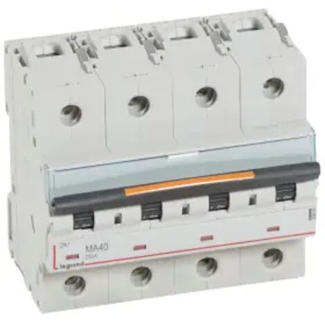 Disjoncteur magnétique seul DX³ MA 25kA arriv haute / départ bas à Vis 40A 6 modules