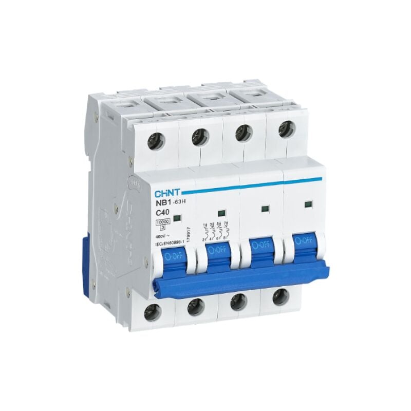 Chint - Disjoncteur magnétothermique 4p 40a 10ka courbe c - 179917