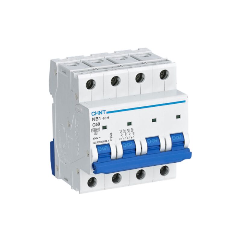 Disjoncteur magnétothermique chint 4p 50a 10ka courbe c - 179918