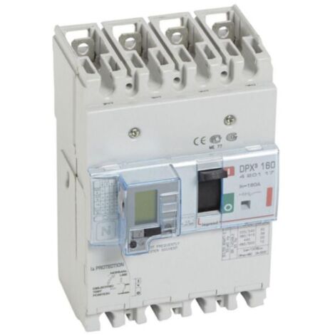 Disjoncteur magnétothermique différentiel DPX³160 pouvoir de coupure 36kA 400V - 4P - 160A - LEGRAND