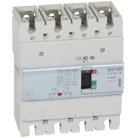 Disjoncteur magnétothermique DPX³ 250 4P 250 A 50 kA - LEG420279