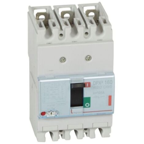 Disjoncteur magnétothermique DPX³160 pouvoir de coupure 36kA 400V - 3P - 125A - LEGRAND