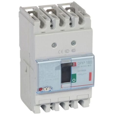 Disjoncteur magnétothermique DPX³160 pouvoir de coupure 36kA 400V - 3P - 160A - LEGRAND