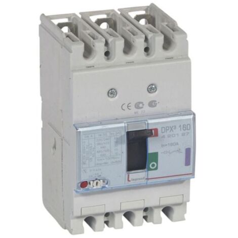 Disjoncteur magnétothermique DPX³160 pouvoir de coupure 50kA 400V - 3P - 160A - LEGRAND