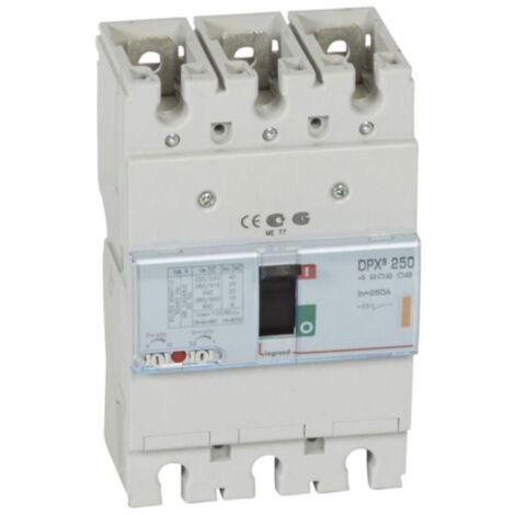 Disjoncteur magnétothermique DPX³250 pouvoir de coupure 25kA 400V - 3P - 250A - LEGRAND