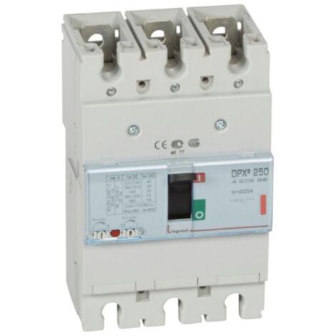 Disjoncteur magnétothermique DPX³250 pouvoir de coupure 36kA 400V - 3P - 200A - LEGRAND