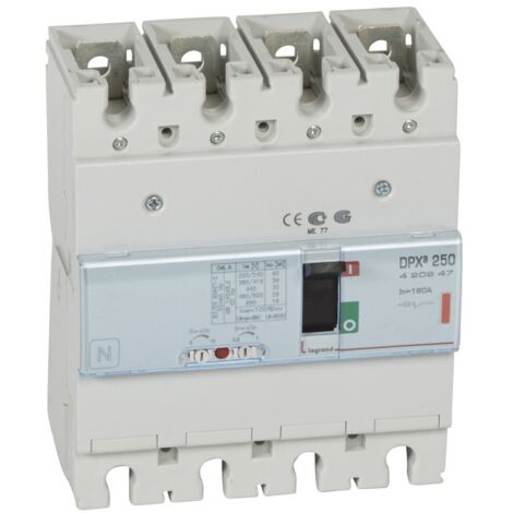 Disjoncteur magnétothermique DPX³250 pouvoir de coupure 36kA 400V - 4P - 160A - LEGRAND