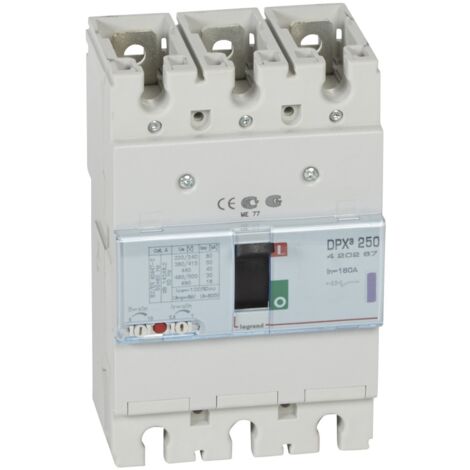 DISJONCTEUR MAGNETOTHERMIQUE DPX3 250MT 3P 160A 50KA LEGRAND 420267