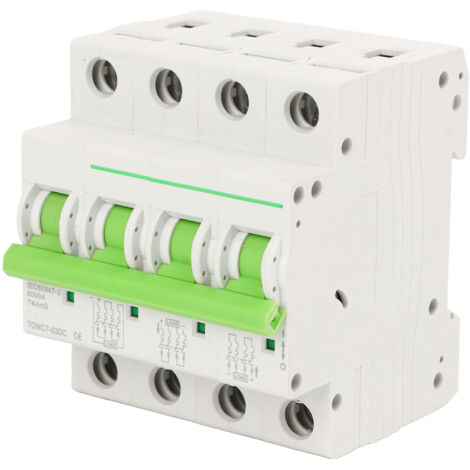 Disjoncteur MCB Solaire 4P 1000V 16A - Protection Fiable pour Systèmes Photovoltaïques
