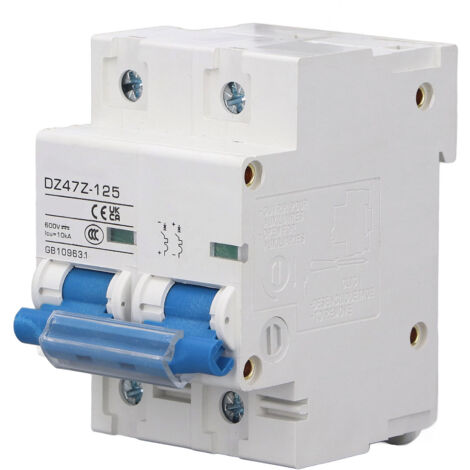 Disjoncteur Miniature 2P 125A 10KA 600V pour Système Solaire Photovoltaïque et Réseau