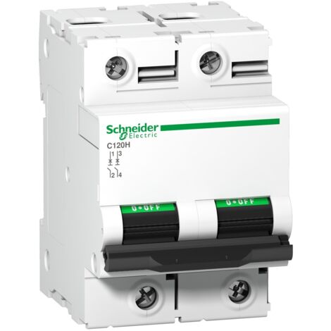 Disjoncteur miniature ACTI 9 C120H 63A 2P 15000A 415V IP20