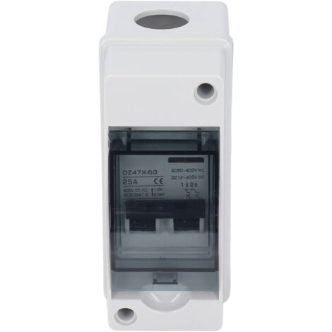 Disjoncteur miniature DC 2P 25A DC12V-400V AC90-400V Interrupteur de déconnexion IP65 étanche pour système solaire PV
