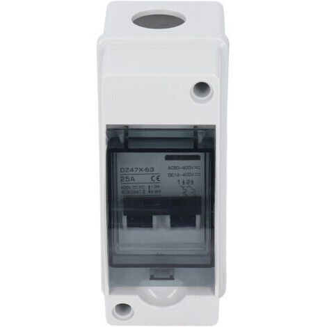 Disjoncteur miniature DC 2P 25A DC12V-400V AC90-400V Interrupteur de déconnexion IP65 étanche pour système solaire PV