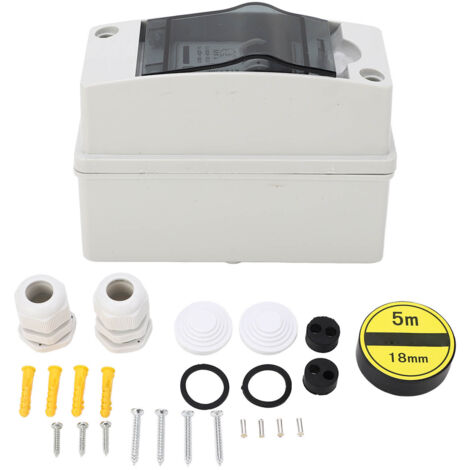 Disjoncteur miniature DC étanche IP65 pour panneaux solaires, 6A, AC90-400V/DC12-400V, interrupteur de déconnexion PV