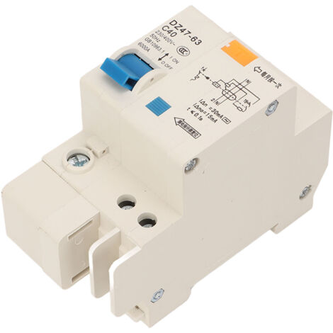 Disjoncteur Miniature Portatif 40A 230V/400V, Protection contre les Surcharges, Montage sur Rail DIN, 6000A