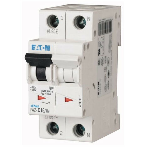 Disjoncteur modulaire 1A 1Np courbe D EATON FAZ-D1/1N